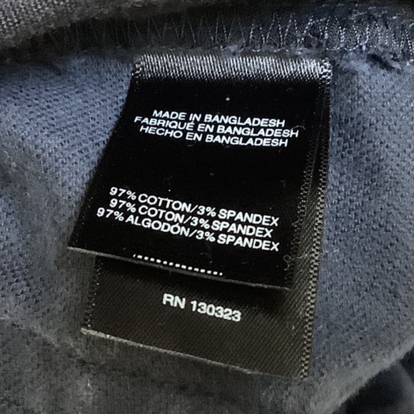 Kenneth Cole Pants Mens 34 x 30 Navy Cotton Flat Front Chino with Stretch - Picture 7 of 7